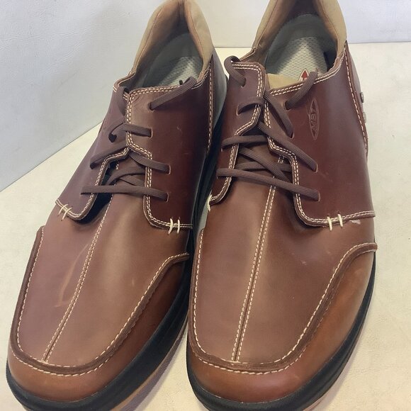 Men\'s MBT Physiological Brown Tariki M Walnut Leather Oxford Shoes Size 14 main image 6